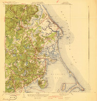 Duxbury 1941 topographic map thumbnail