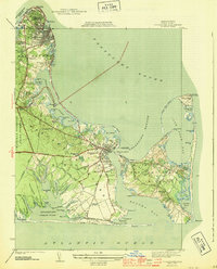 Edgartown 1944 topographic map thumbnail