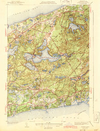 Harwich 1943 topographic map thumbnail