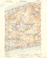 Harwich 1943 topographic map thumbnail