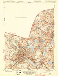 Haverhill 1943 topographic map thumbnail