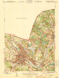 Haverhill 1943 topographic map thumbnail