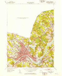 Haverhill 1952 topographic map thumbnail