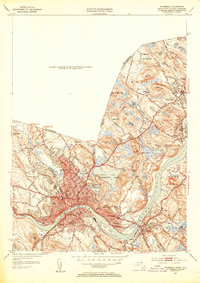 Haverhill 1952 topographic map thumbnail