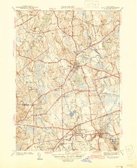 Holliston 1942 topographic map thumbnail