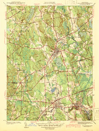 Holliston 1942 topographic map thumbnail