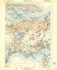 Hyannis 1942 topographic map thumbnail