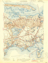 Hyannis 1942 topographic map thumbnail
