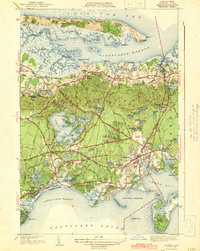 Hyannis 1942 topographic map thumbnail