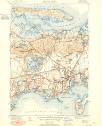 Hyannis 1942 topographic map thumbnail