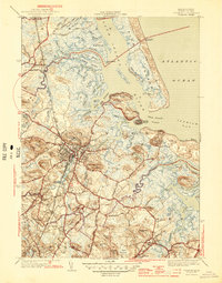 Ipswich 1945 topographic map thumbnail