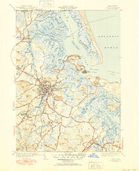 Ipswich 1945 topographic map thumbnail