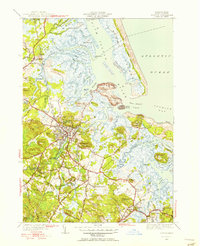Ipswich 1950 topographic map thumbnail