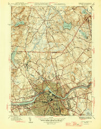 Lowell 1946 topographic map preview