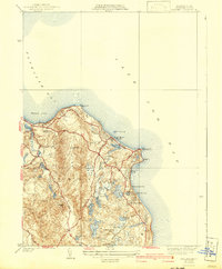 Manomet 1937 topographic map thumbnail
