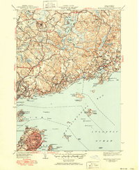 Marblehead North 1945 topographic map thumbnail