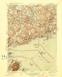 Marblehead North 1945 topographic map thumbnail
