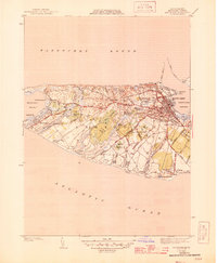 Nantucket 1945 topographic map thumbnail