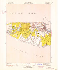Nantucket 1951 topographic map thumbnail