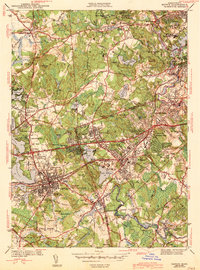 Natick 1943 topographic map thumbnail