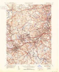 Natick 1943 topographic map thumbnail