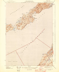 Naushon Island 1944 topographic map thumbnail