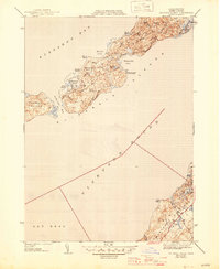 Naushon Island 1944 topographic map thumbnail