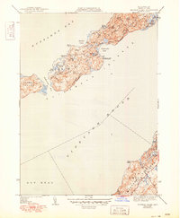 Naushon Island 1944 topographic map thumbnail