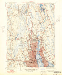 New Bedford North 1941 topographic map thumbnail