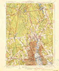 New Bedford North 1941 topographic map thumbnail