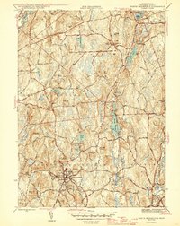 North Brookfield 1946 topographic map thumbnail