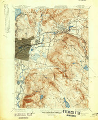 Pittsfield East 1947 topographic map thumbnail