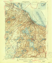 Plymouth 1939 topographic map thumbnail