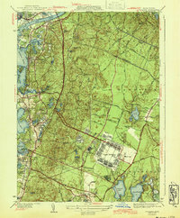Pocasset 1943 topographic map thumbnail