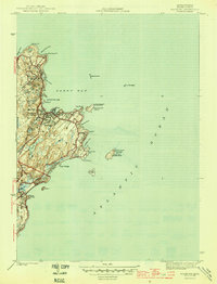 Rockport 1945 topographic map thumbnail