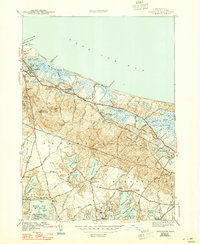 Sandwich 1943 topographic map preview