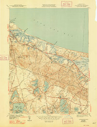 Sandwich 1943 topographic map preview