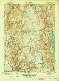 Shutesbury 1942 topographic map thumbnail