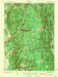Shutesbury 1943 topographic map thumbnail
