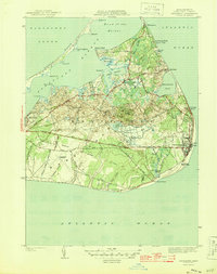 Siasconset 1945 topographic map thumbnail