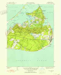 Siasconset 1951 topographic map preview