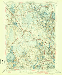 Snipatuit Pond 1942 topographic map thumbnail