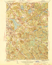 South Groveland 1944 topographic map thumbnail