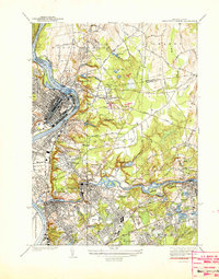 Springfield North 1938 topographic map thumbnail
