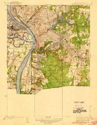 Springfield South 1938 topographic map thumbnail