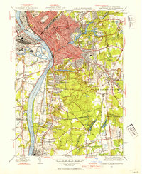 Springfield South 1944 topographic map thumbnail