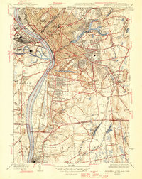 Springfield South 1946 topographic map thumbnail