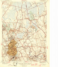 Taunton 1944 topographic map thumbnail