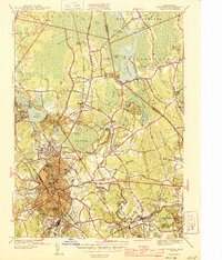 Taunton 1944 topographic map thumbnail
