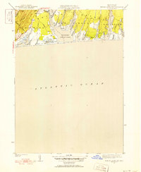 Tisbury Great Pond 1951 topographic map thumbnail